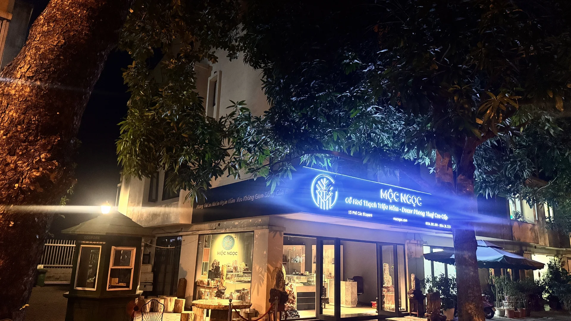 Tác phẩm đá và gỗ hóa thạch tại Mộc Ngọc