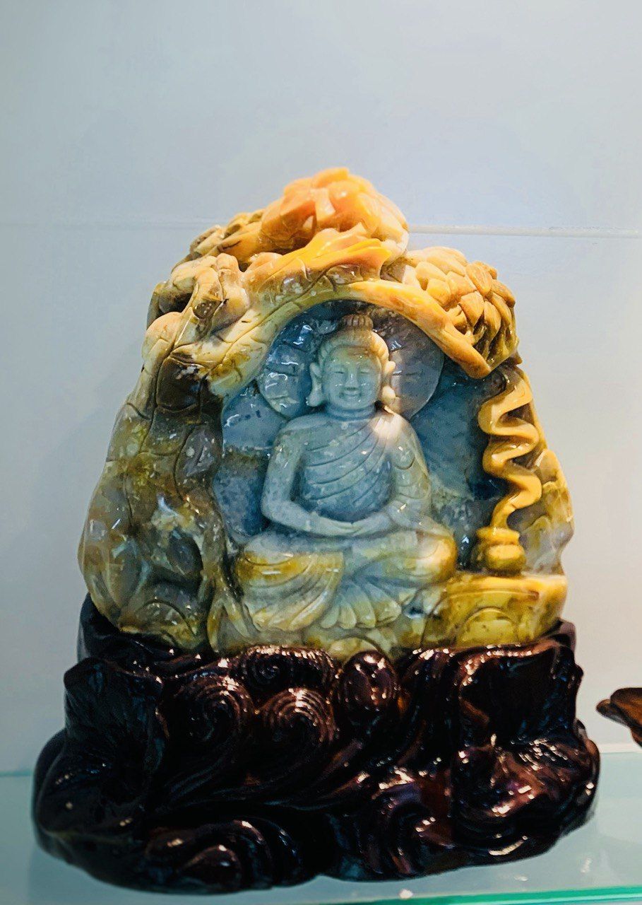 21212 Mộc Ngọc Gỗ Hóa Thạch Đá Phong Thủy