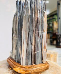 Gỗ hóa thạch No.651 nặng 32kg cao 50cm vân dọc cực đẹp